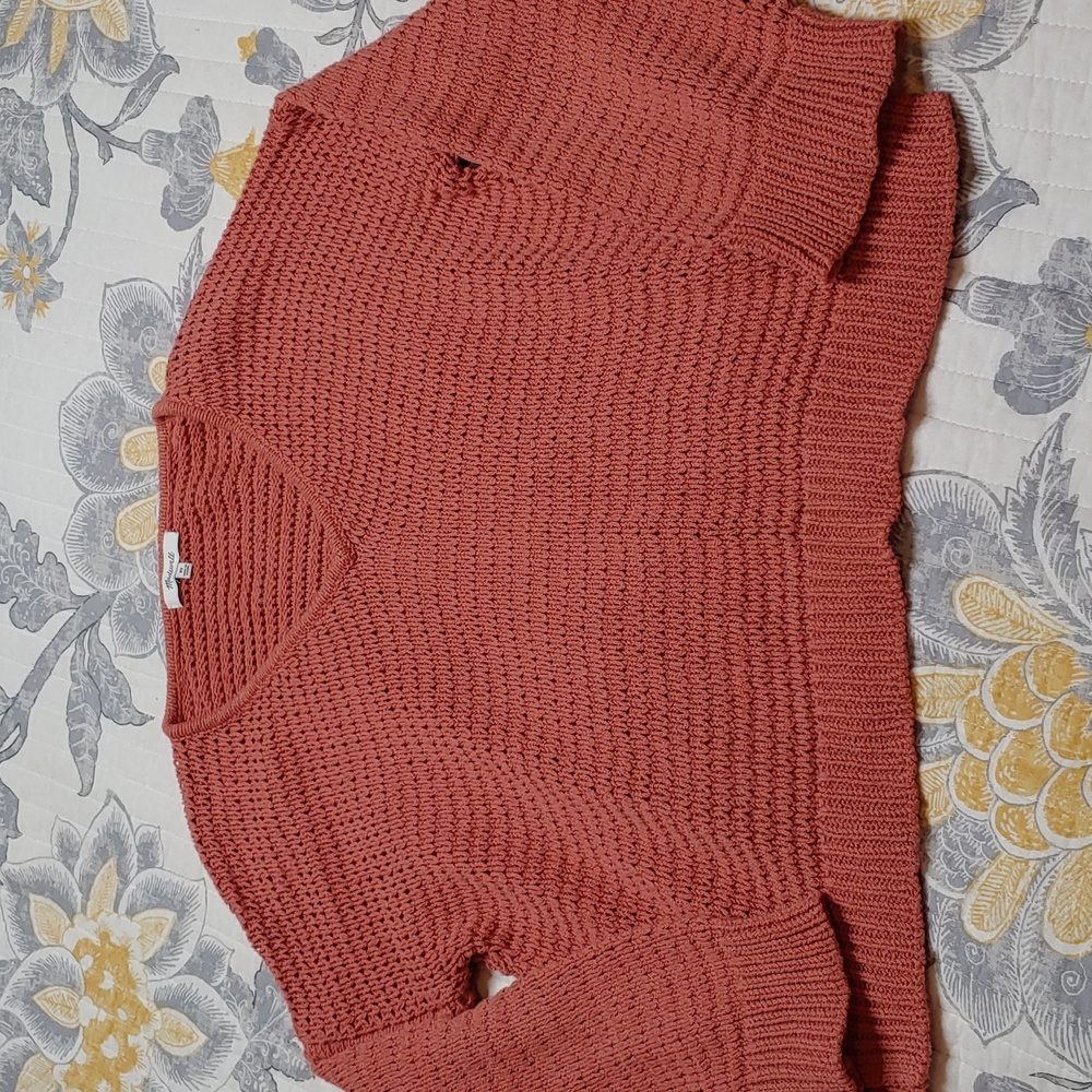 💐 Madewell Sweater Peach Knit Sweater
